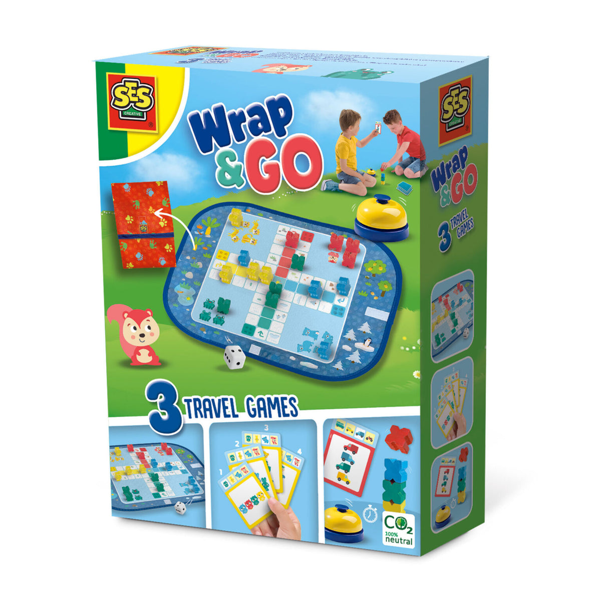 Potovanje z igrami Wrap&Go - Ludo - Kvartet - Hitri bloki