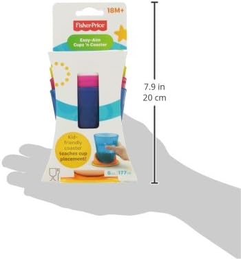 Fisher-Price - Proste celowanie: Kubki i podkładki (4 kubki) (Y3536)