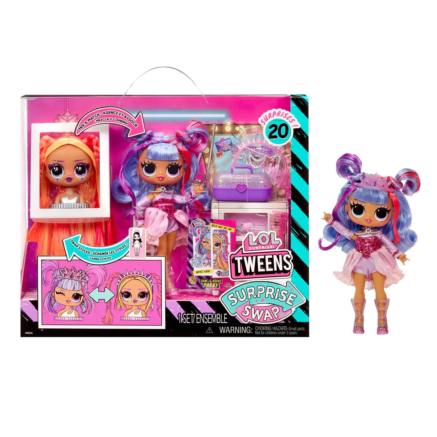 L.O.L Surprise! - Lalka Buns to Braids Bailey