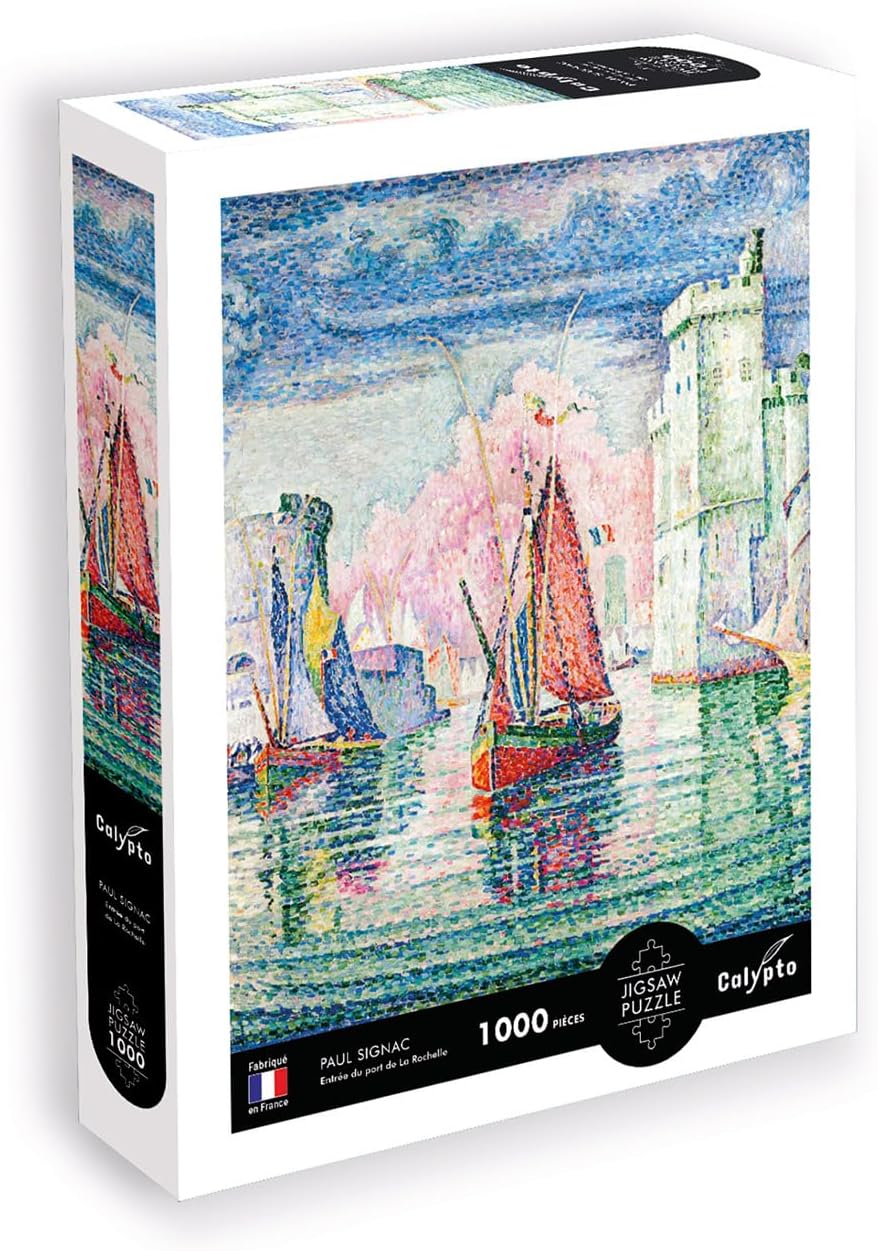 Puzzle 1000 sztuk - Wejście do portu La Rochelle - Paul Signac