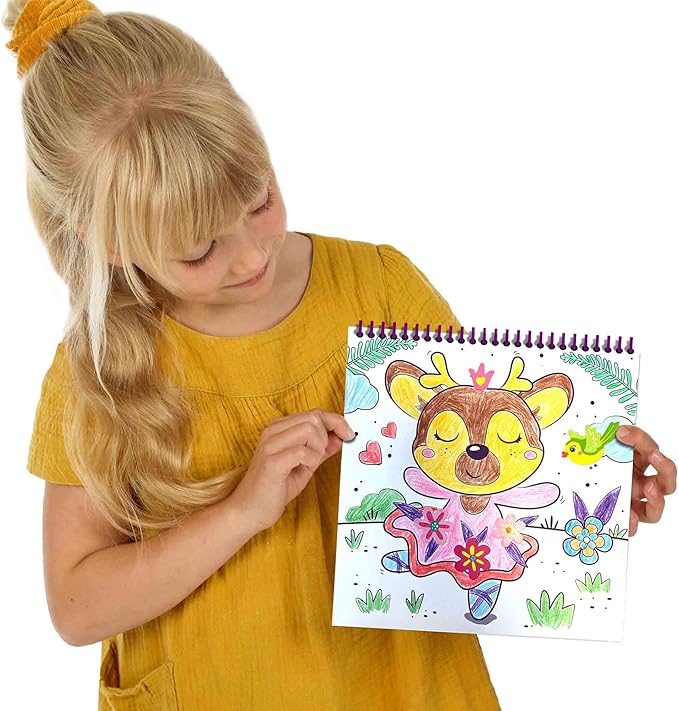 Aktivna barvna knjiga s sijajem 3 v 1