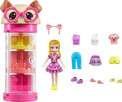 Mattel Polly Pocket - Szafa na ubrania z psem (HKW06)