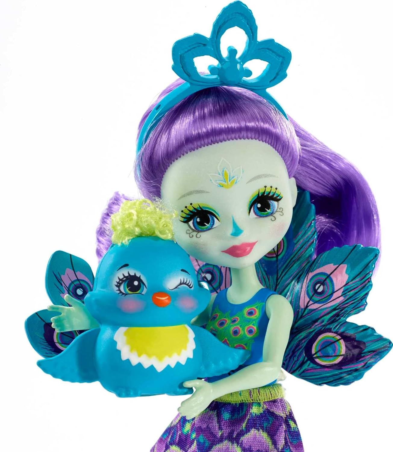 Mattel Enchantimals Mini lalka - Patter Peacock & Flap (FXM74)