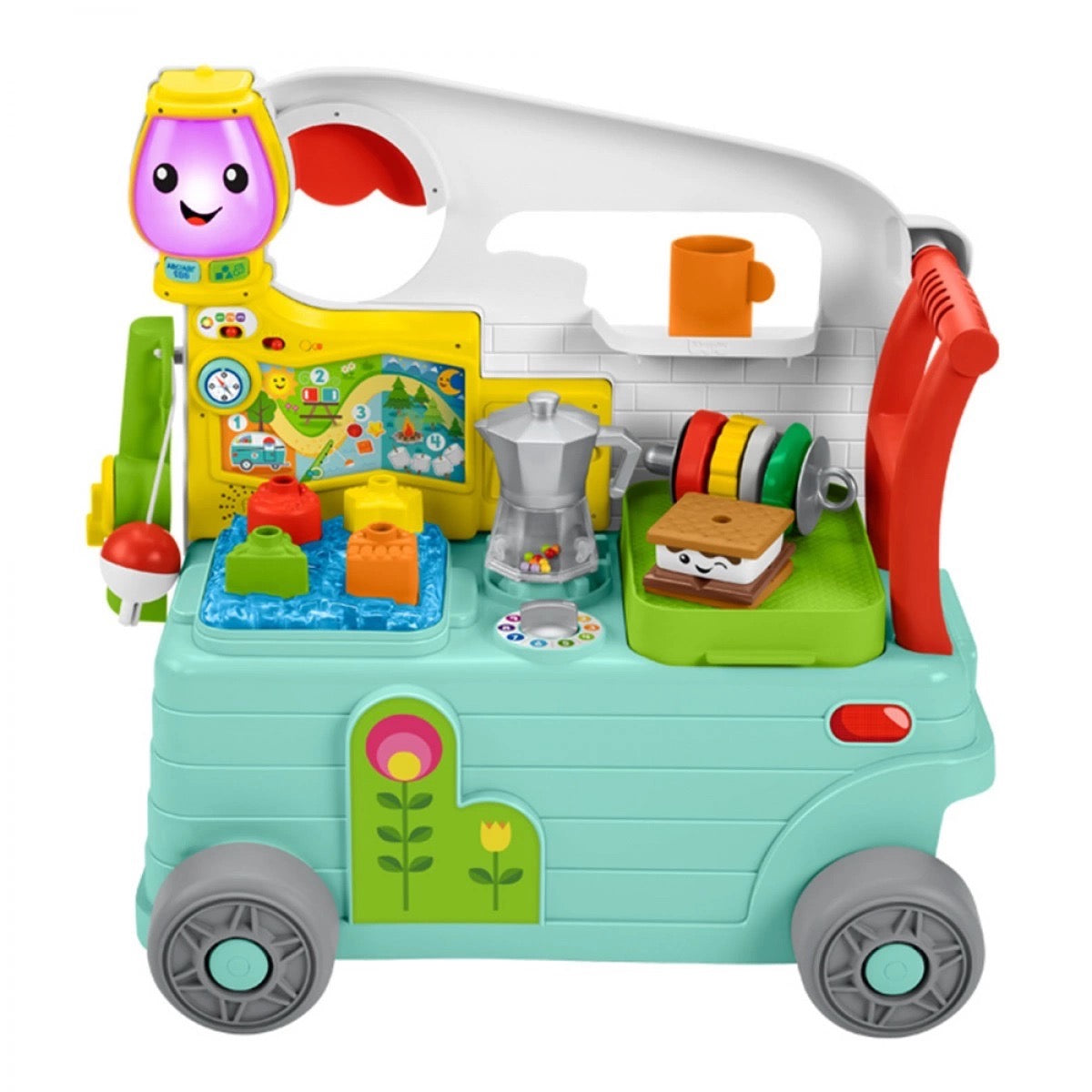 Fisher-Price - Podróżny kamper 3 w 1 z inteligentnymi poziomami (HCK81)