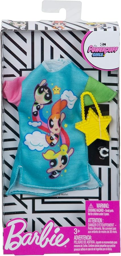 Mattel Barbie modni paket oblačil - Obleka Powerpuff Girls (FXK67)