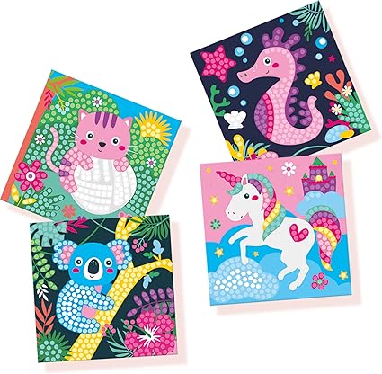 Diamantno slikanje - Veseli živali