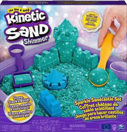 Kinetic Sand Shimmer - Zestaw błyszczącego piaskownicy (zielony) (6061828)