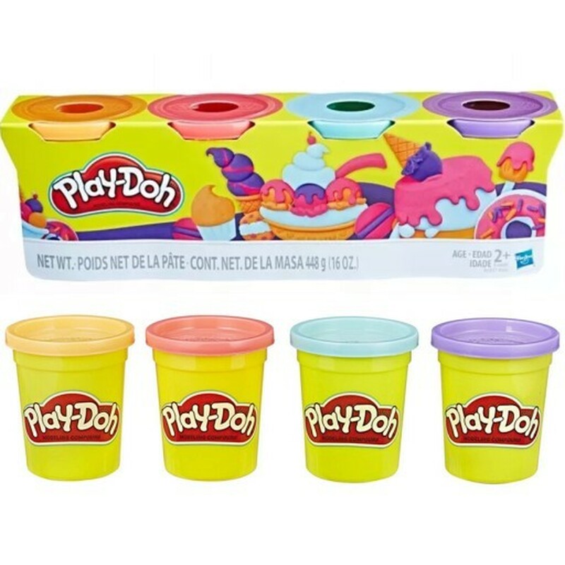 Hasbro Play-Doh Sweet Color puszki (zestaw 4 sztuk) (E4869)