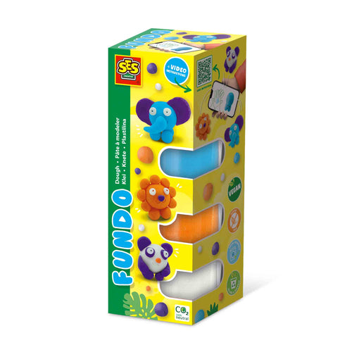 FunDo plastelina - Dzika zwierzęta (3x90g-1x40g)