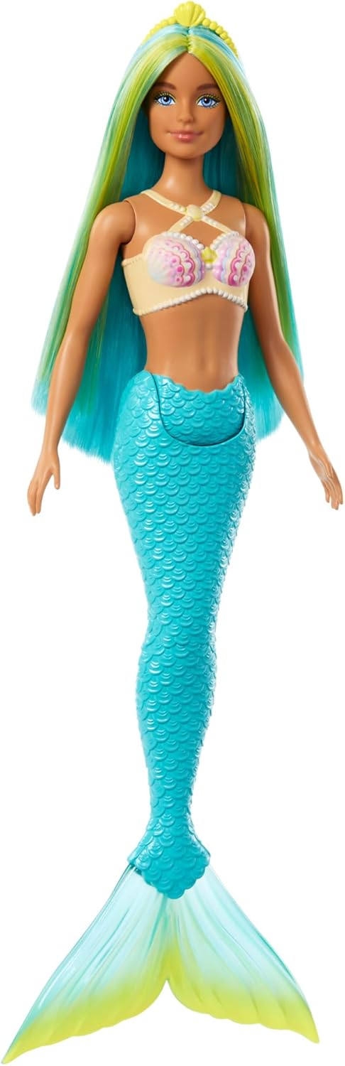 Mattel Barbie Dreamtopia - Zielono-niebieska syrenka (HRR03)