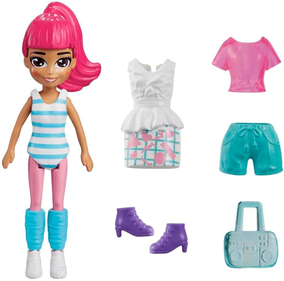 Mattel Polly Pocket - Sportowa modna laleczka (HKV87)