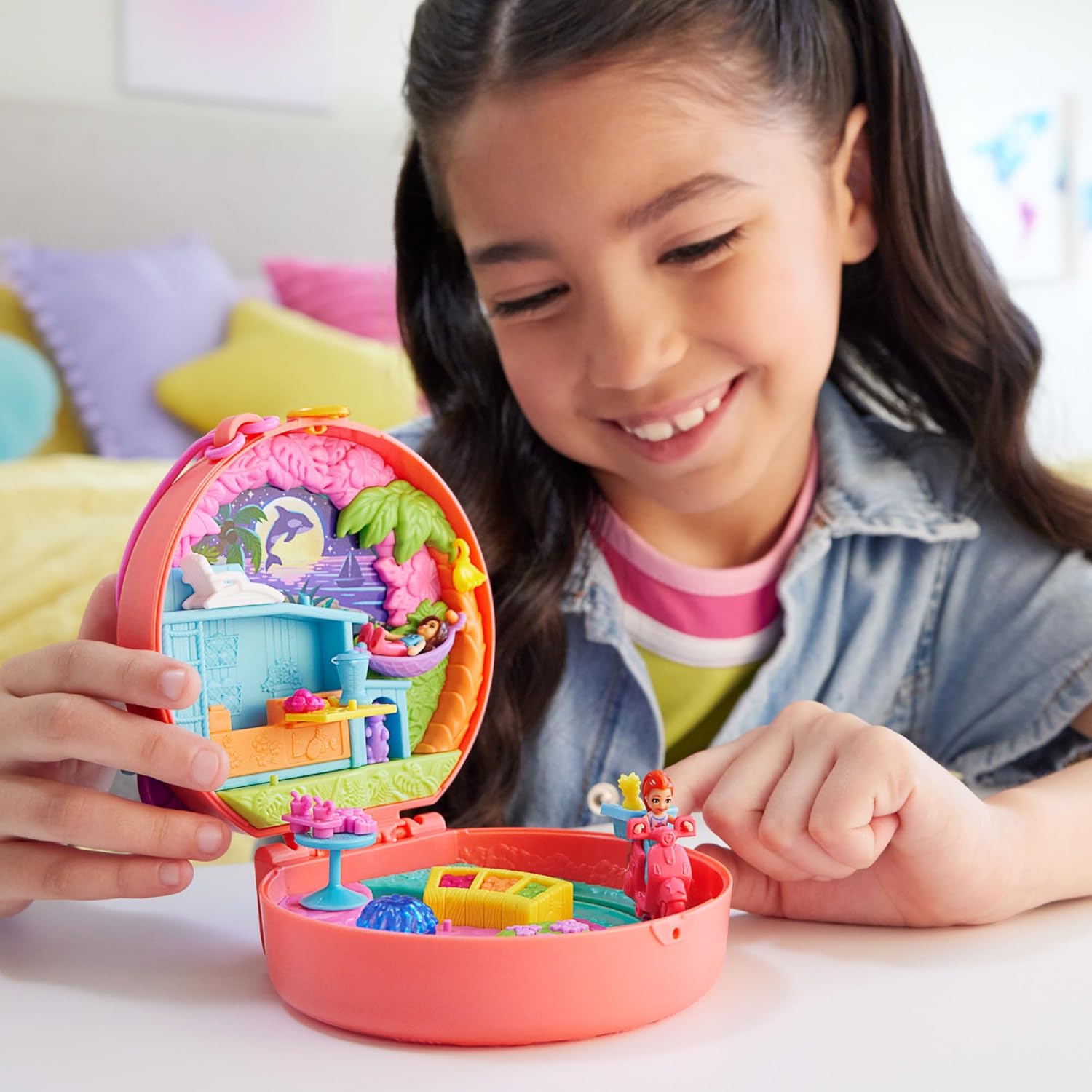 Mattel Polly Pocket: Przygody w Rio - Motocykl Adventure (HWN98)