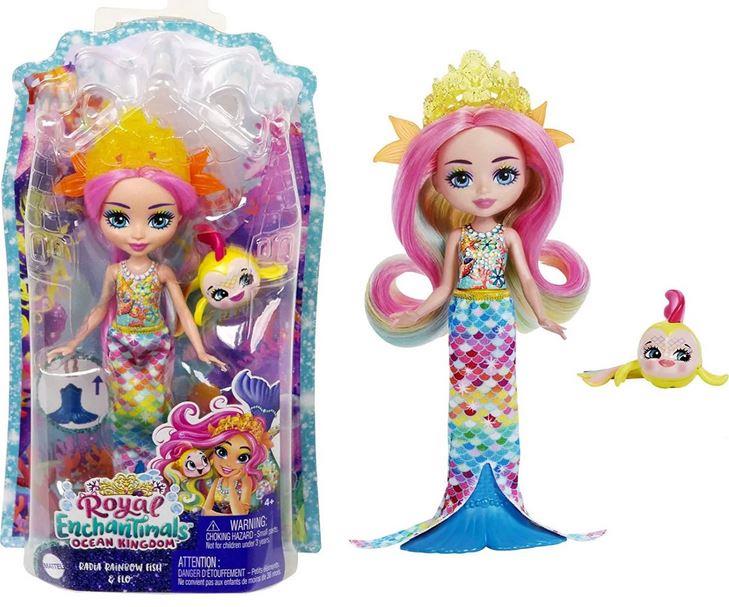 Mattel Enchantimals - Radia tęczowa ryba & Flo (HCF68)