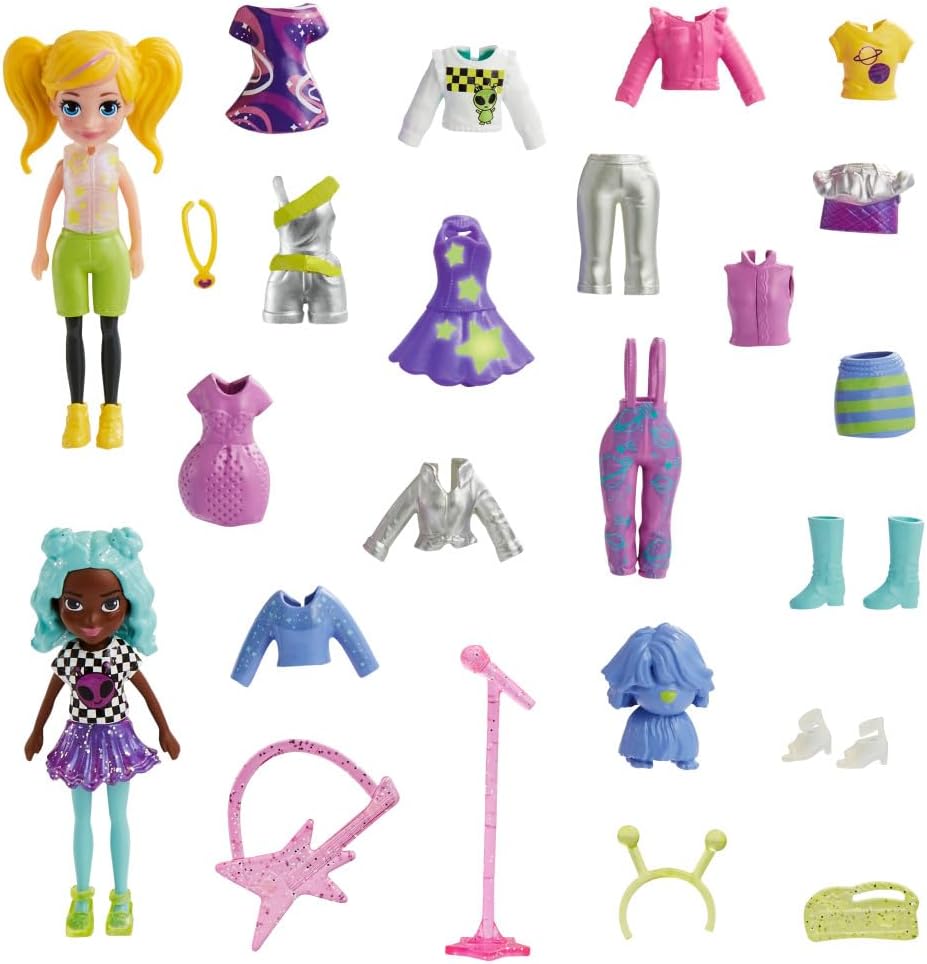 Mattel Polly Pocket - Modny zestaw syrenka Seashine (HKV96)