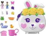 Mattel Polly Pocket: Ogród kwiatowy - Kompakt z króliczkiem (HKV36)