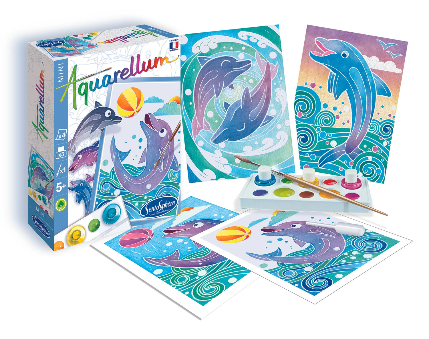 Aquarellum Mini - Delfiny