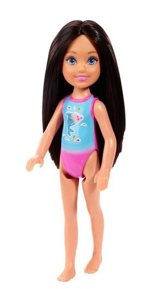 Mattel Barbie - Lalka w kostiumie kąpielowym z delfinem (GLN71)