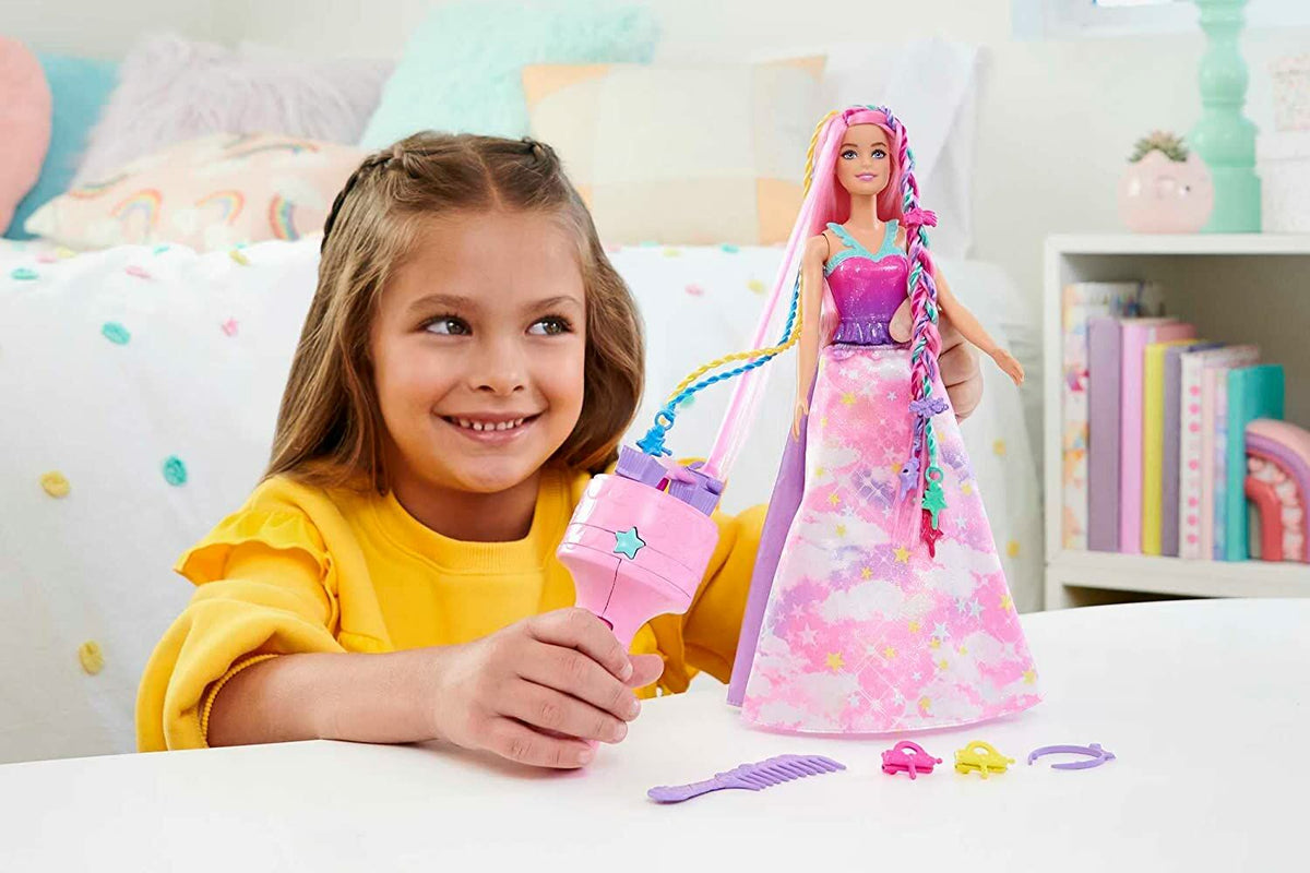 Mattel Barbie - Fantazijski lasje z vrvmi in vrtenjem mavričnih podaljškov (HNJ06)