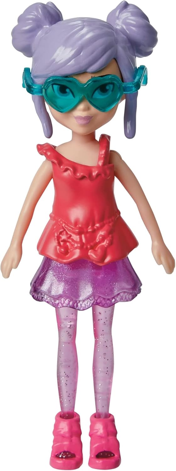 Mattel Polly Pocket - Lalka na poranny spacer z pupilem (HKV94)