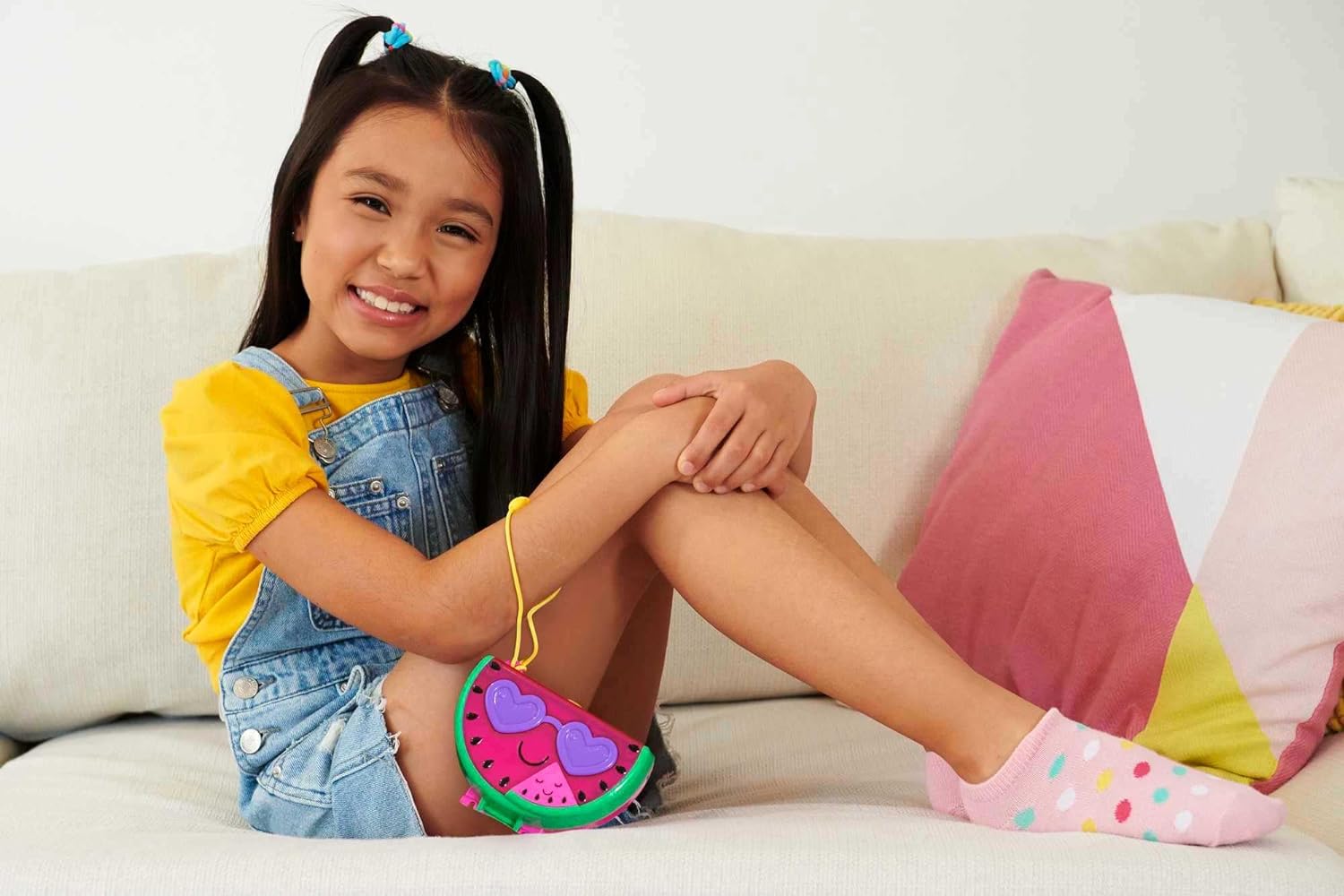 Mattel Polly Pocket - Kompaktowy zestaw do zabawy przy basenie z arbuzem (HCG19)