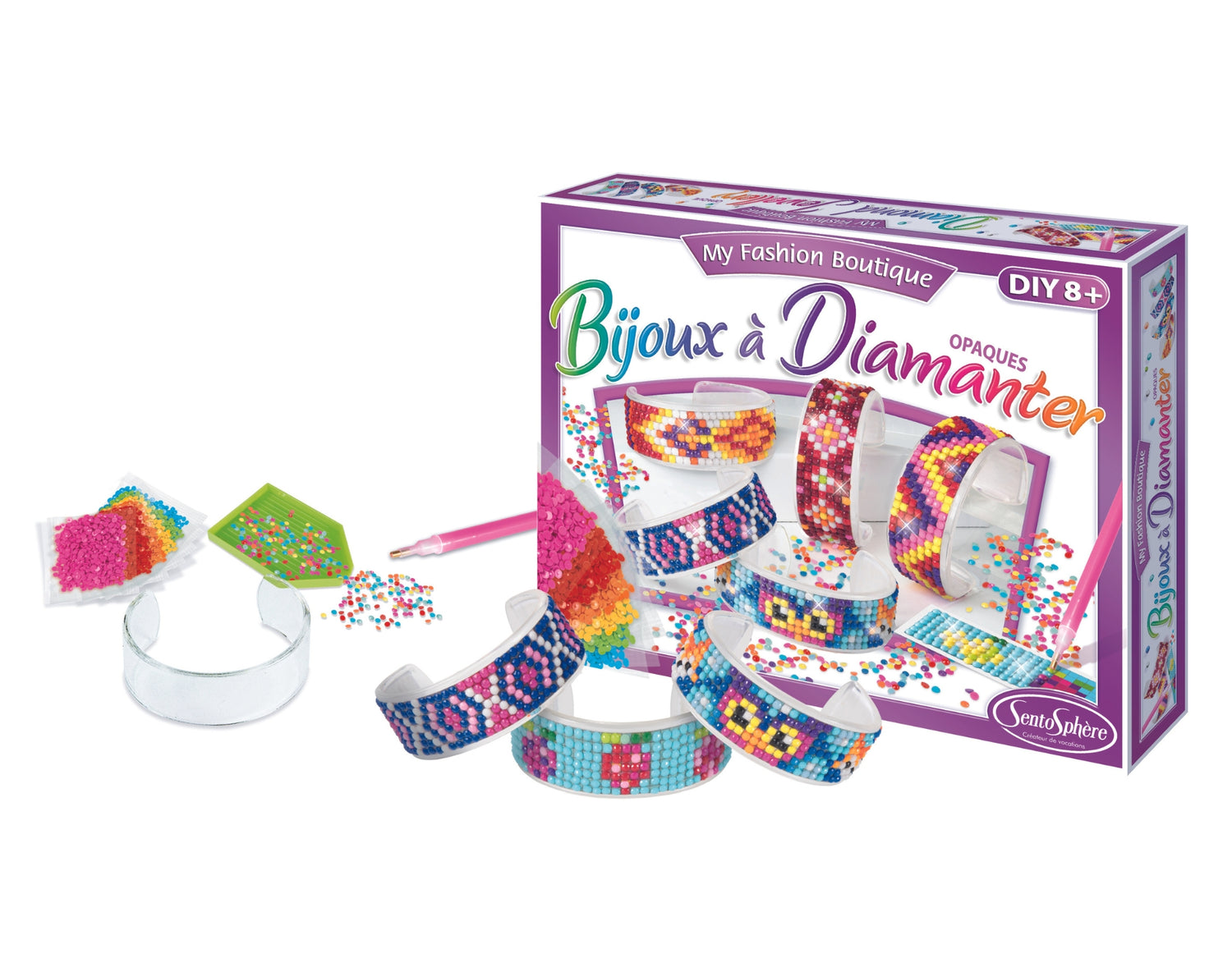 Biżuteria z nieprzezroczystymi diamentami