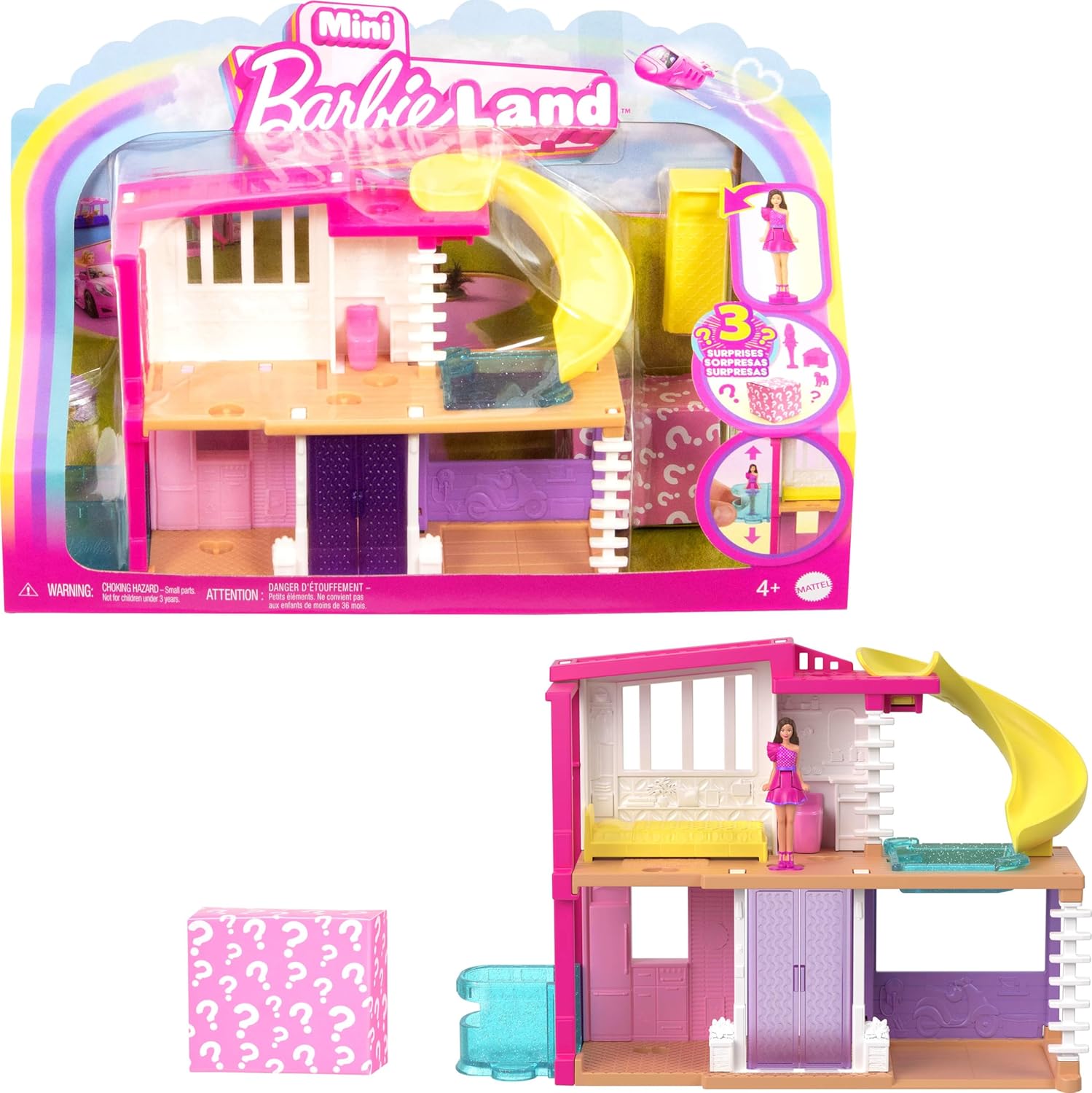 Mattel Barbie: Mini BarbieLand - Hiša, Lutka in Dodatki (HYF47)