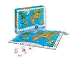 Puzzle 100 sztuk - Szukaj i znajdź - Mapa zwierząt