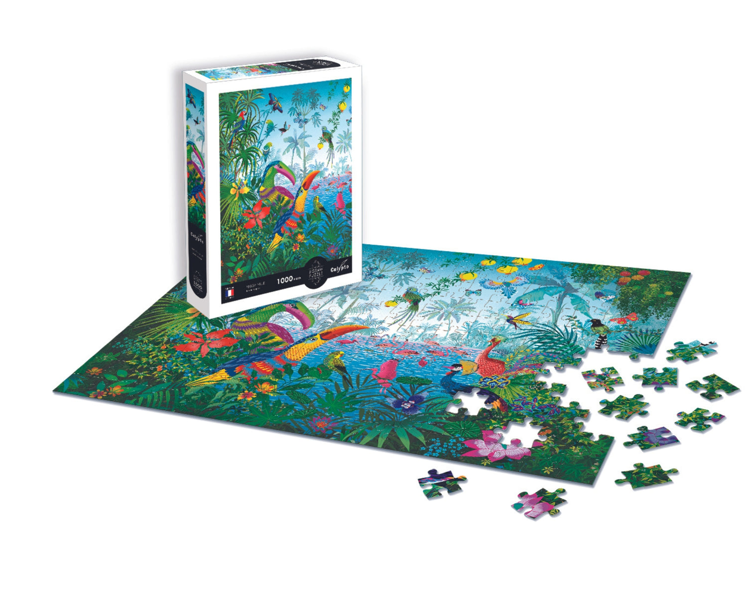 Puzzle 1000 sztuk - Tropikalny ogród - Peggy Nille