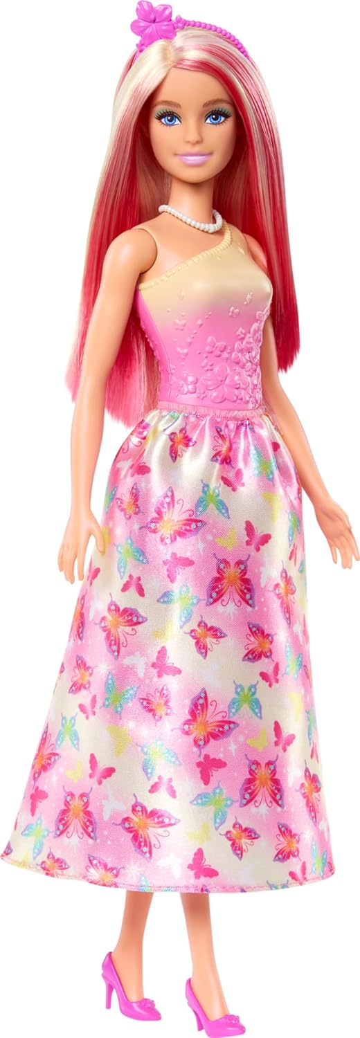 Mattel Barbie - Lalka z blond/różowymi włosami (HRR08)