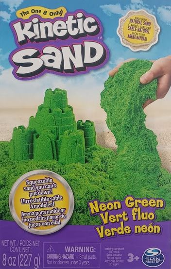 Kinetic Sand - Zestaw do piaskownicy - neonowa zieleń (20138720)