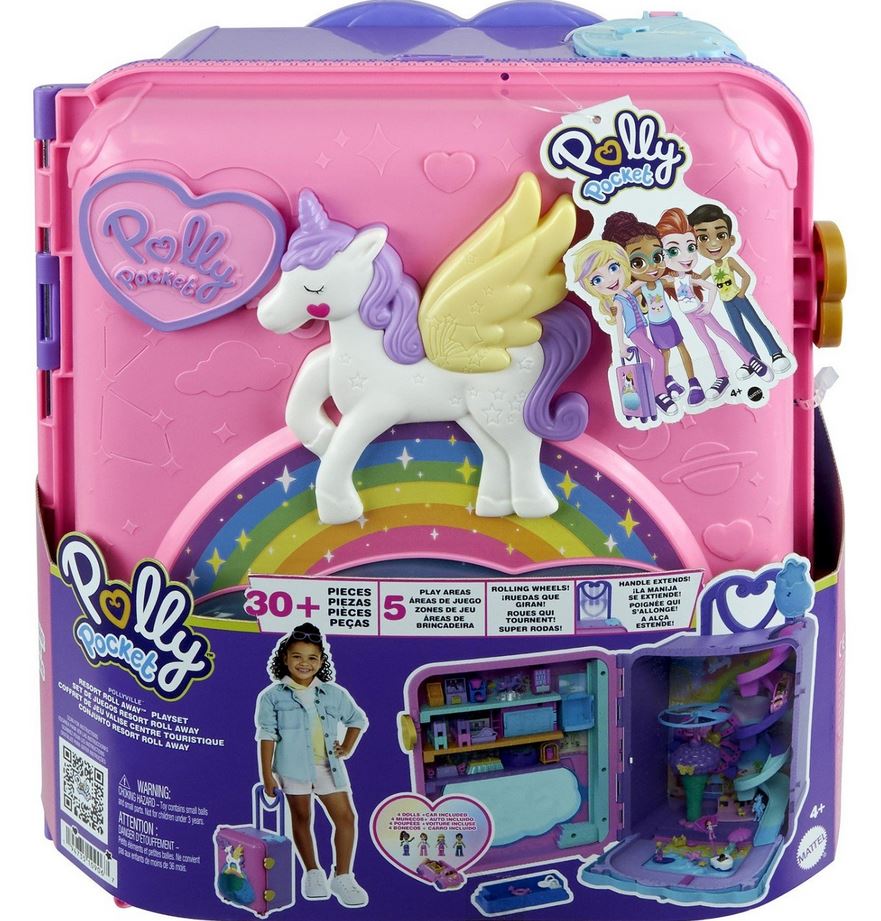 Mattel Polly Pocket: Pollyville - Resort Roll Away zestaw do zabawy (HKV43)