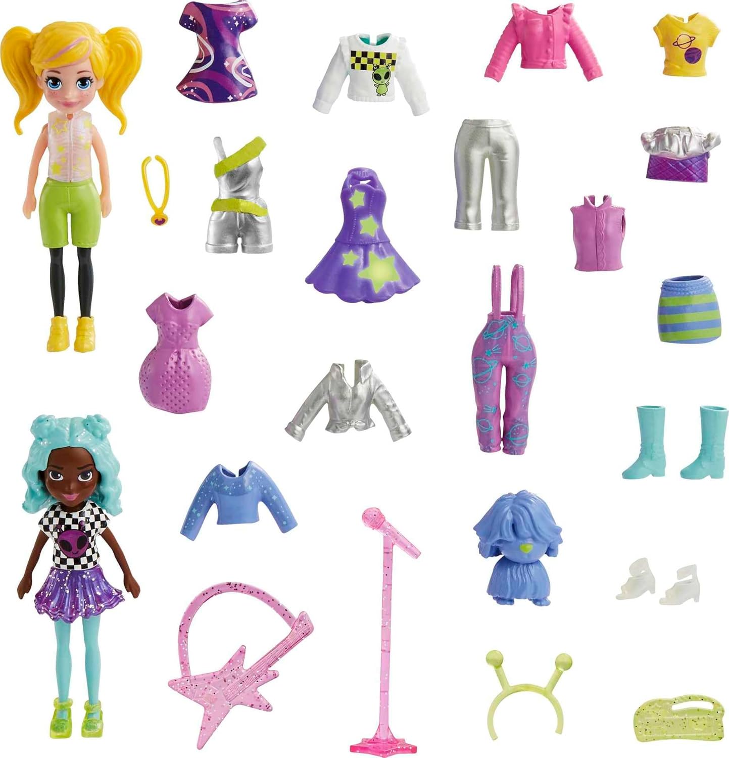 Mattel Polly Pocket - Modny zestaw dla gwiazdy pop (HKV97)