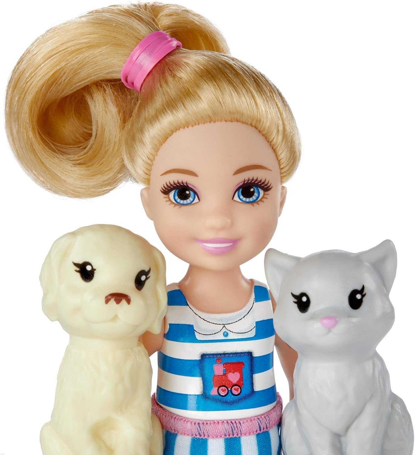 Barbie Chelsea Choo-Choo pociąg z lalką, kolorowy zestaw do zabawy z akcesoriami (FRL86)