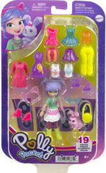 Mattel Polly Pocket - Lalka na poranny spacer z pupilem (HKV94)