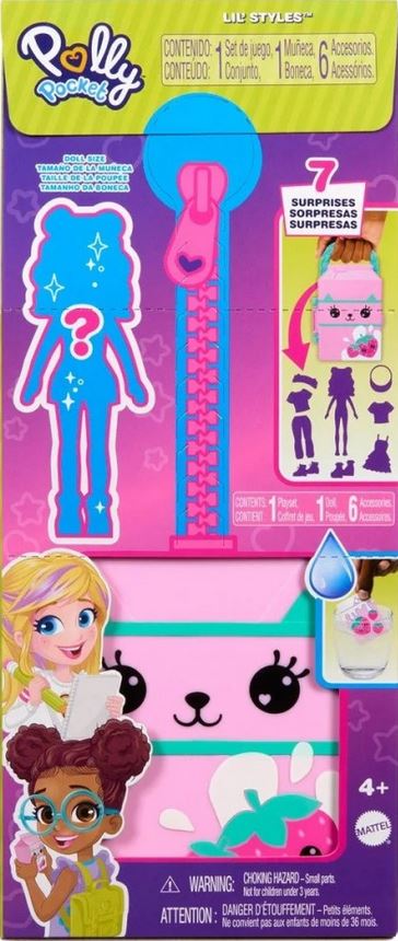 Mattel Polly Pocket - Szafa Lil' Styles żółta (HTV04)