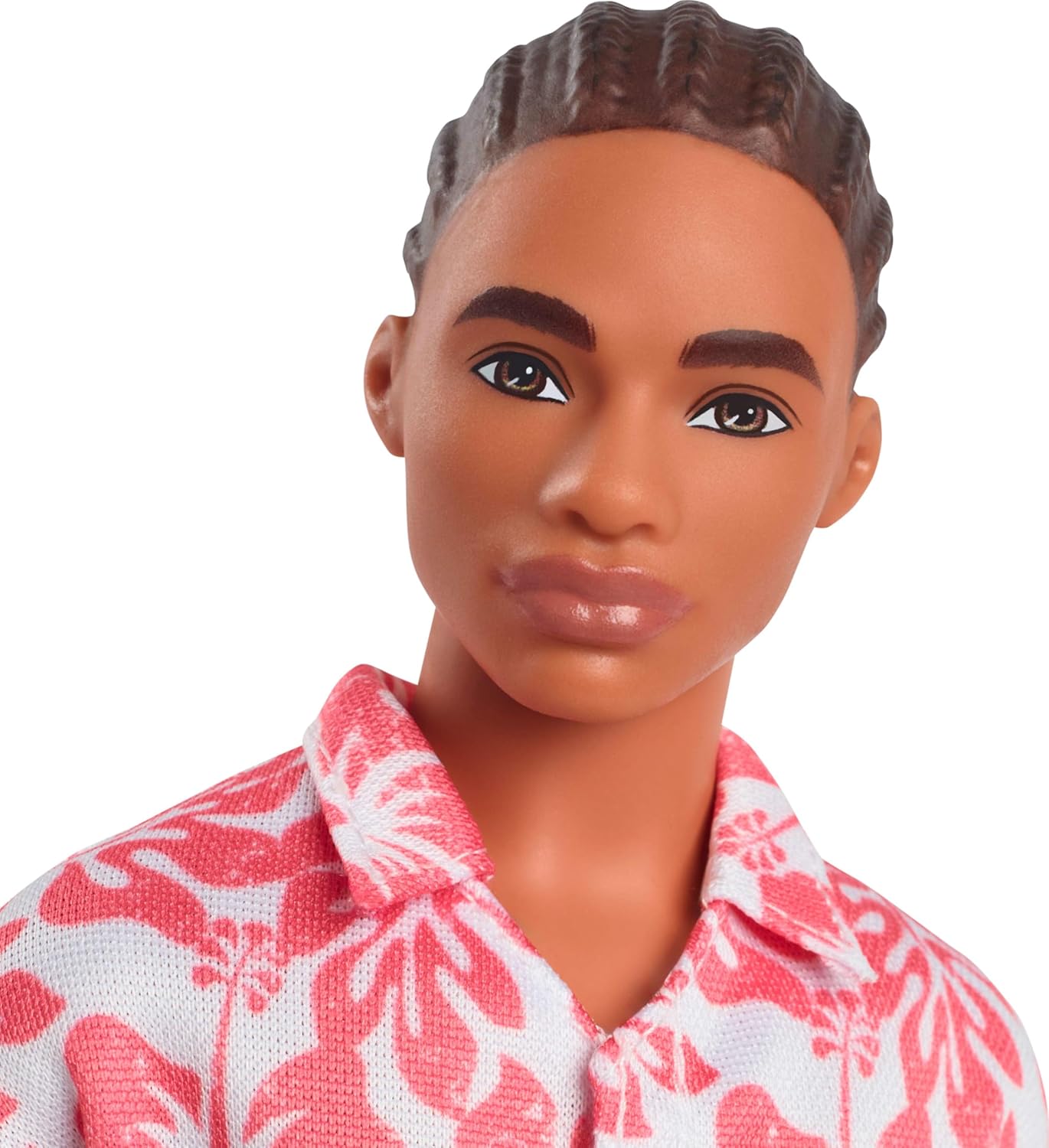 Mattel Barbie: Ken - Lalka w hawajskim kombinezonie w kwiaty z brązowymi włosami (HYT99)