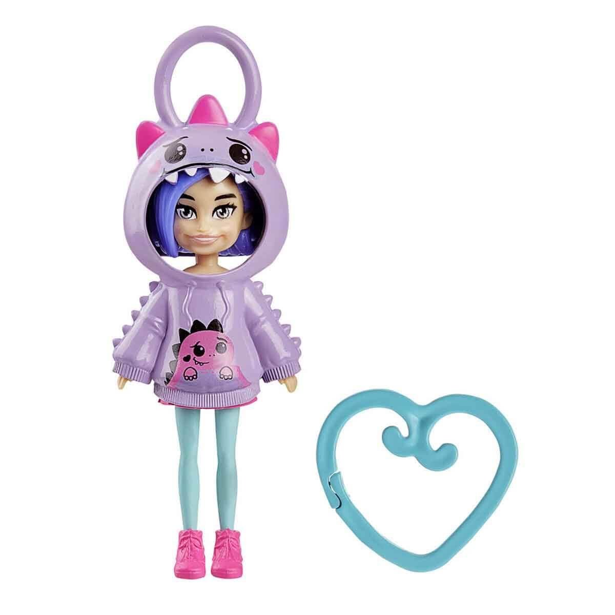 Mattel Polly Pocket: Lalka z kapturem w kształcie dinozaura (HRD62)