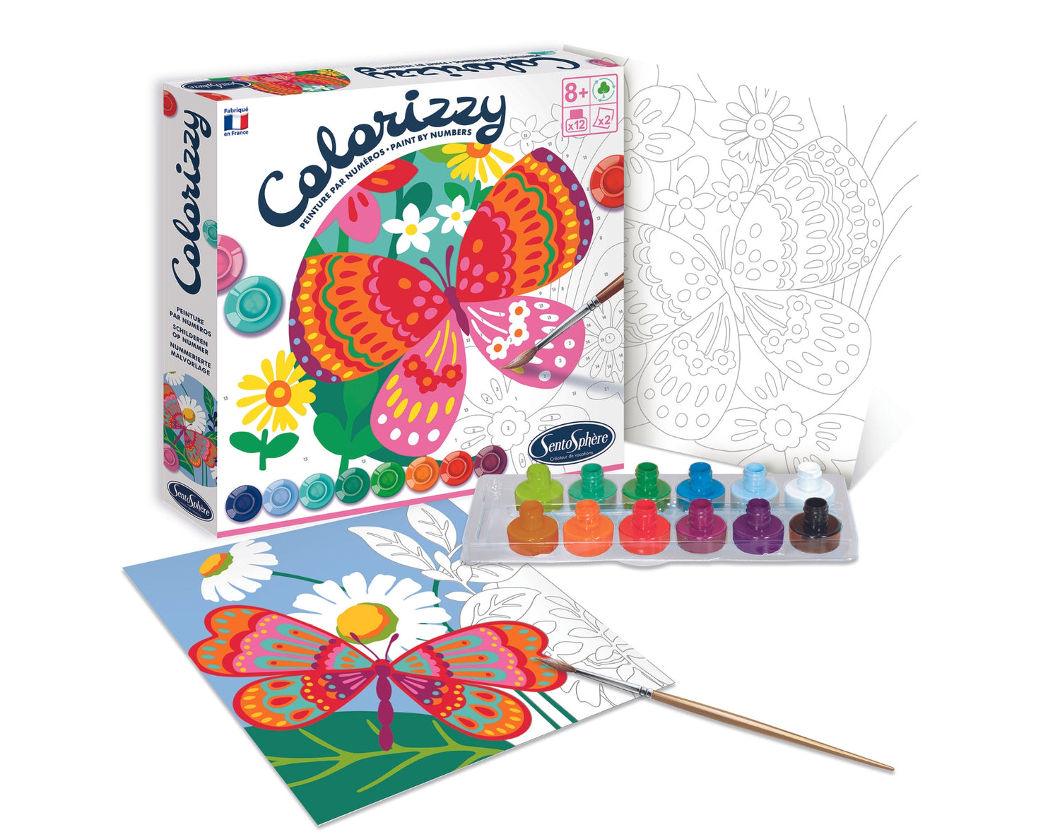 Colorizzy Malowanie po numerach Motyl