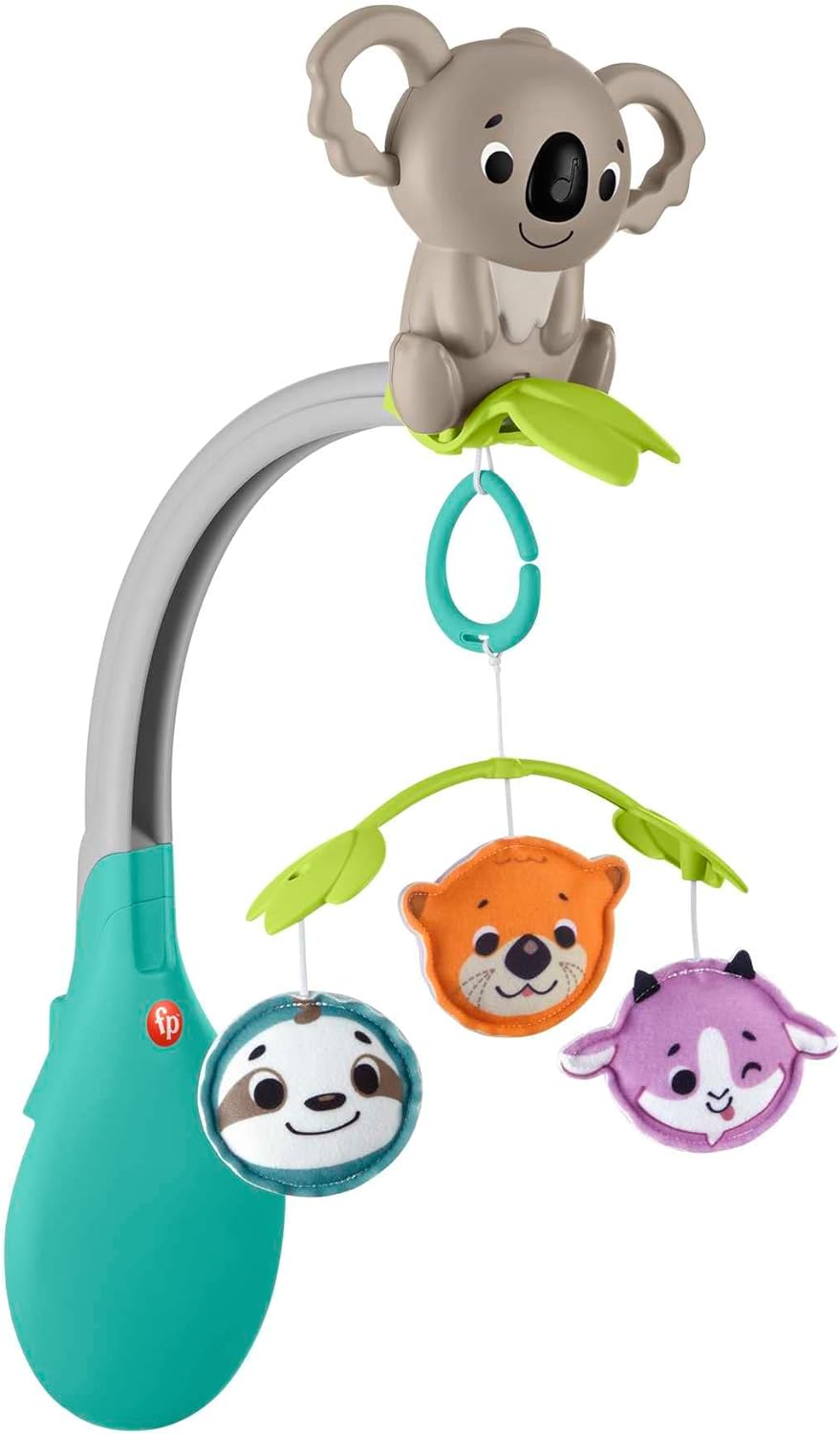 Fisher-Price - Mobilna zabawka do wózka dziecięcego 3 w 1 (HGB90)
