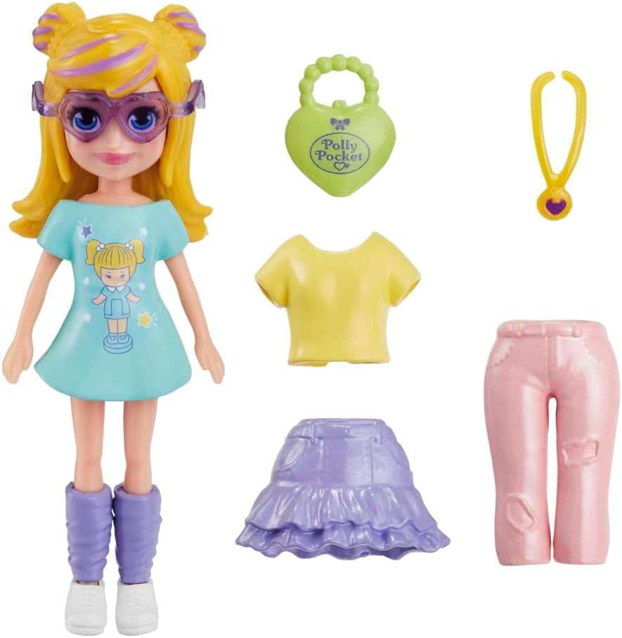 Mattel Polly Pocket - Poranna modna laleczka (HKV83)