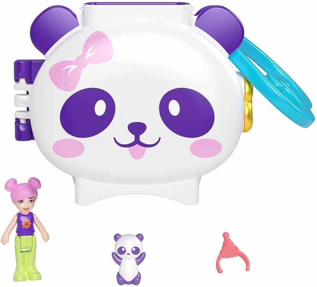 Mattel Polly Pocket Mini - Kompaktni komplet za igranje s pandami (HRD38)