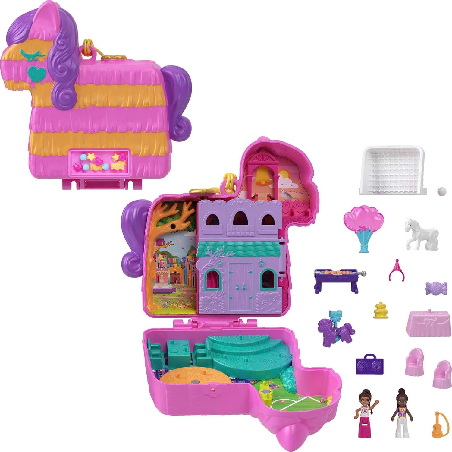 Mattel Polly Pocket - Kompaktowy zestaw do piniaty (HKV32)