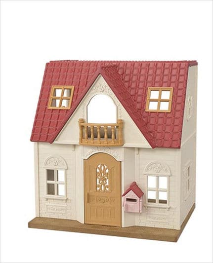 Sylvanian Families Czerwony dach wiejski dom z meblami i specjalnymi ubraniami 5727
