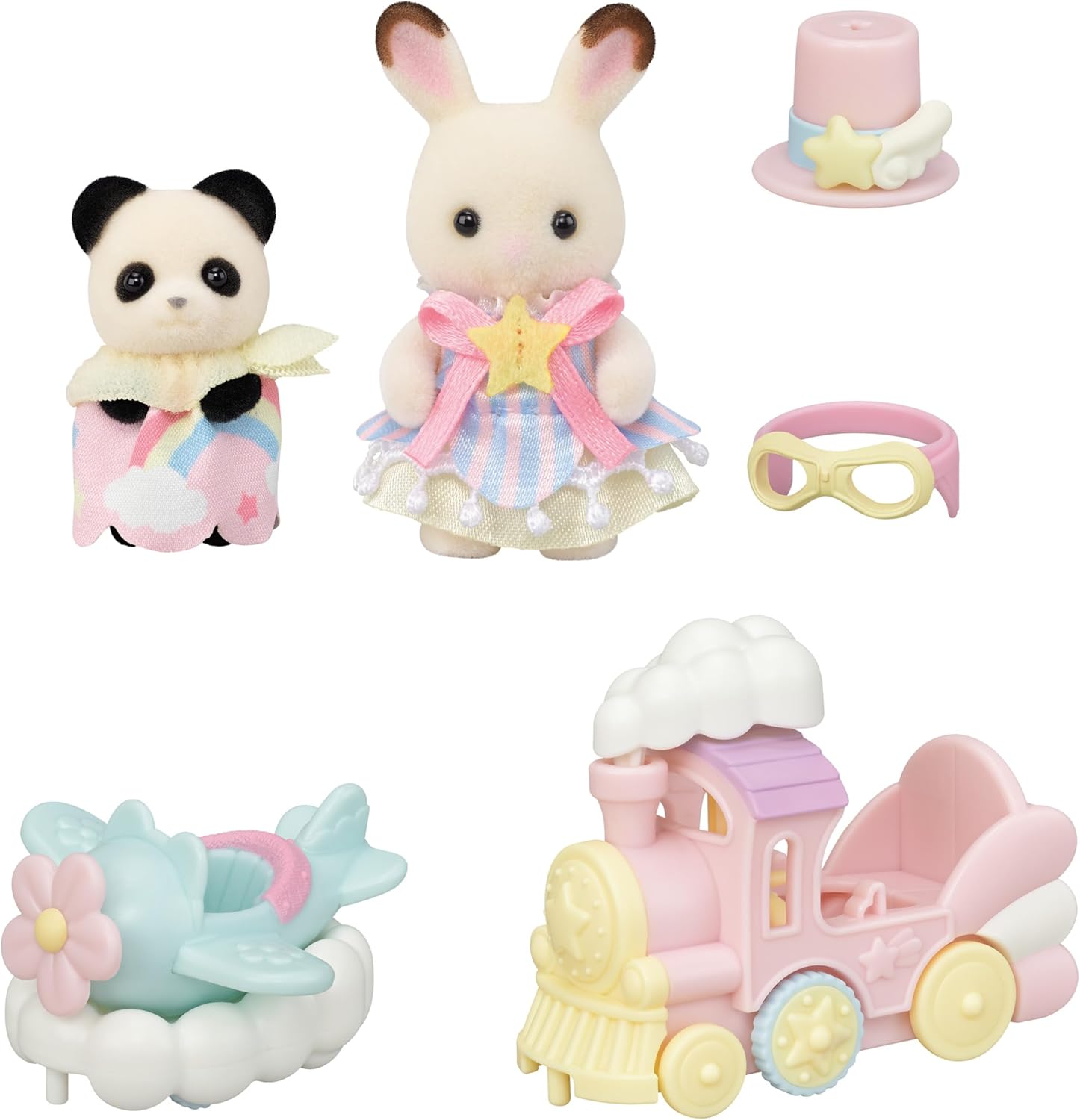 Sylvanian Families – Park rozrywki, zestaw do zabawy – Samolot i pociąg