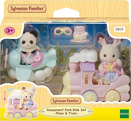 Sylvanian Families – Park rozrywki, zestaw do zabawy – Samolot i pociąg