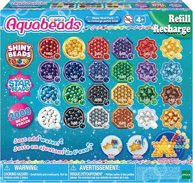Aquabeads – Zestaw Błyszczących Koralików