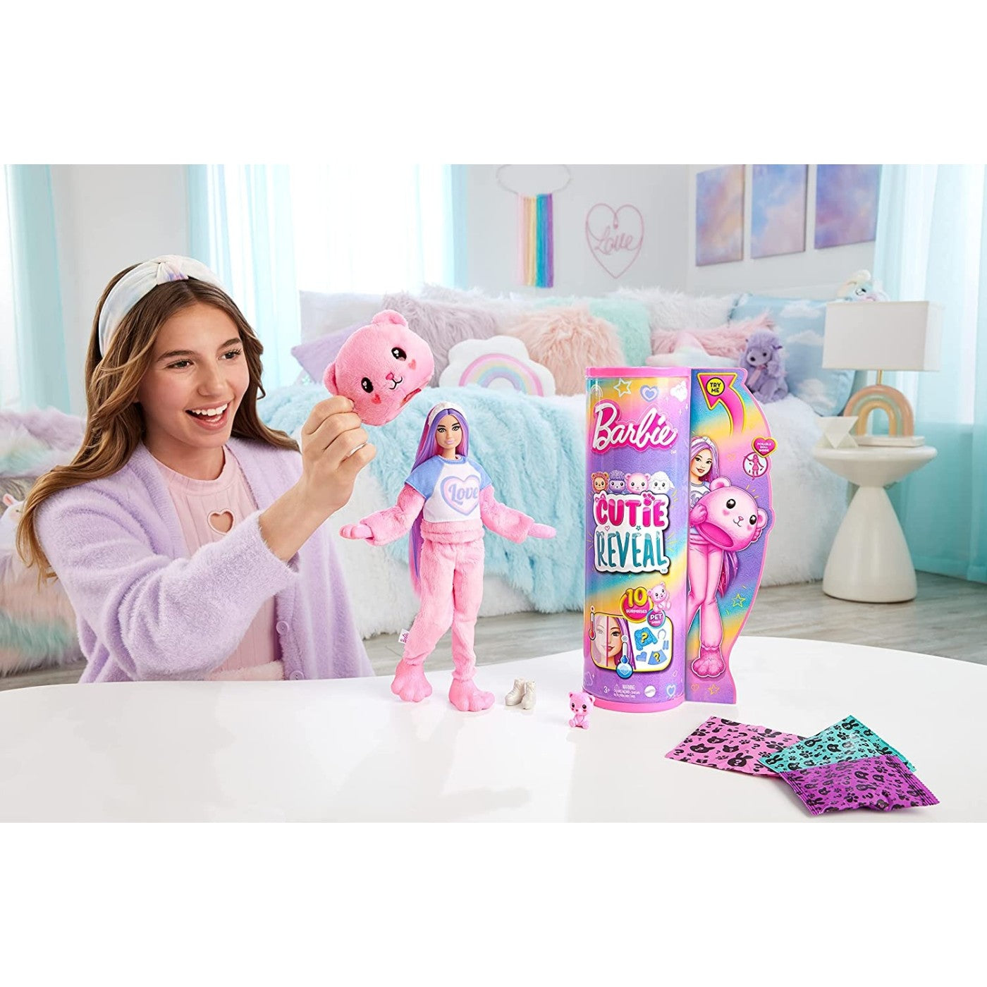 Mattel Barbie: Cutie Reveal - Medvedek (HKR04)