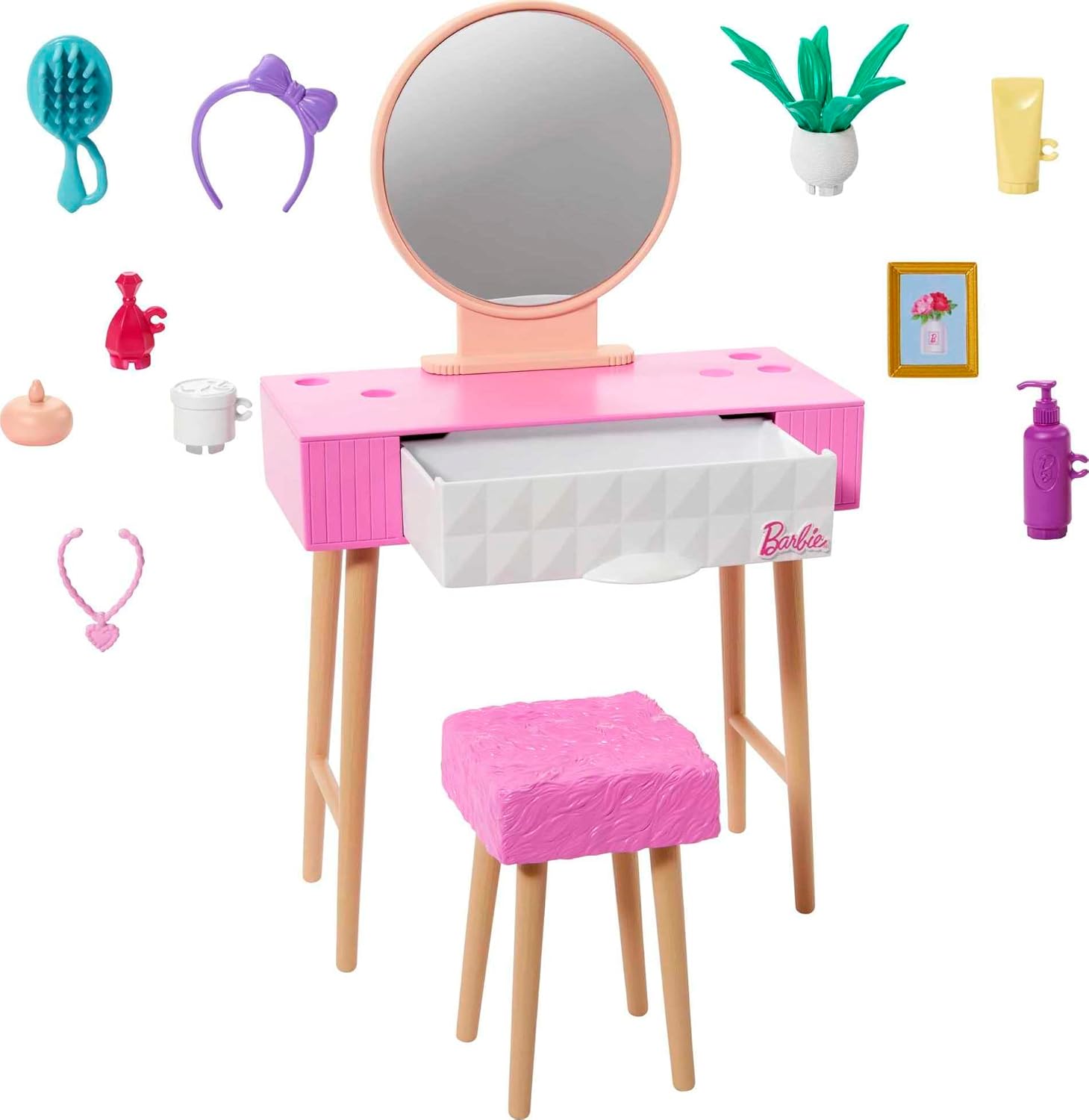 Mattel Barbie - Toaletna mizica (HJV35)