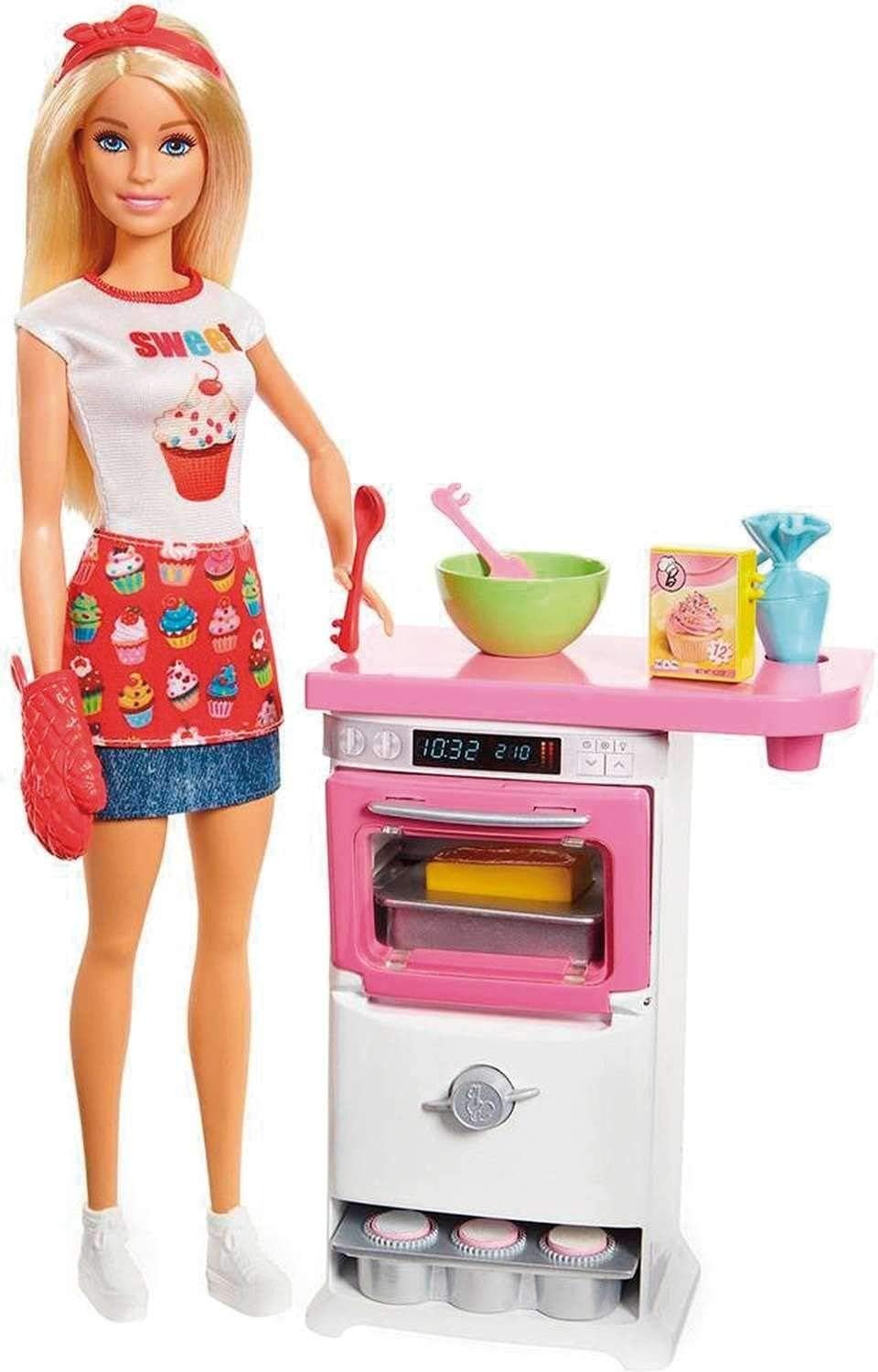Mattel Barbie lalka - Prezentacja piekarza (FHP57)