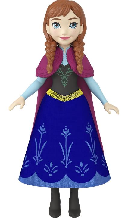 Mattel Disney Frozen - Anna mała lalka (9 cm) (HPD46)